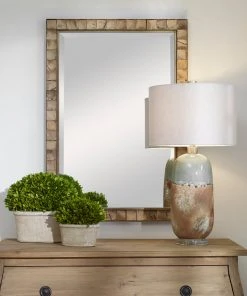 DECOR Uttermost Cocos Coconut Shell Mirror