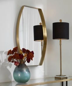 Uttermost Portal Modern Brass Mirror