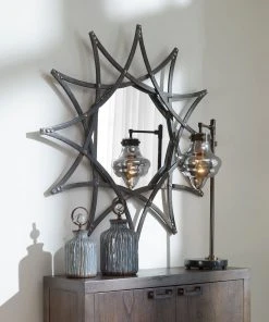 Uttermost Solaris Iron Star Mirror DECOR