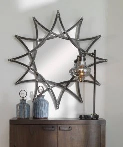 Uttermost Solaris Iron Star Mirror DECOR