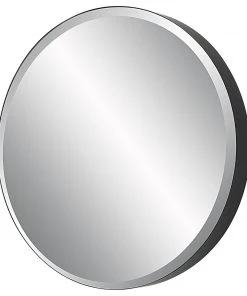 Uttermost Cerelia Black Round Mirror DECOR