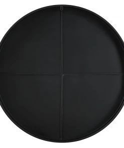 Uttermost Cerelia Black Round Mirror DECOR