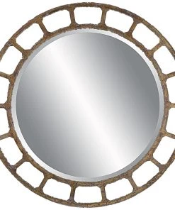 Uttermost Darby Distressed Round Mirror