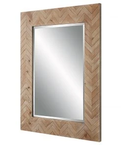 DECOR Uttermost Demetria Wooden Mirror, Small