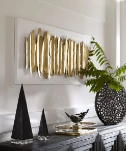 Uttermost Lev White Metal Wall Decor