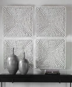 Uttermost Portside White Wood Wall Panel