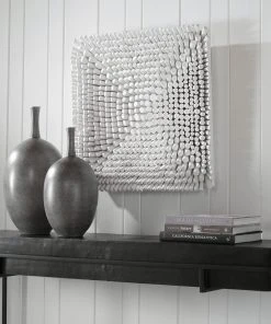 Uttermost Portside White Wood Wall Panel