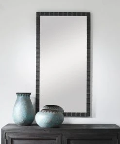 Uttermost Dandridge Black Industrial Mirror DECOR