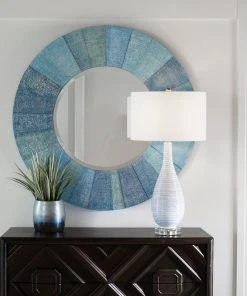 DECOR Uttermost Isle Aqua Round Mirror 9 DECOR Uttermost Isle Aqua Round Mirror