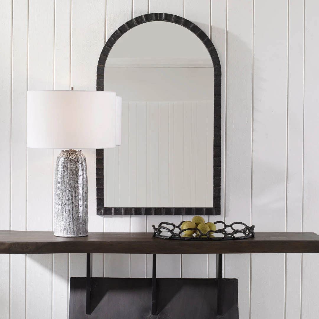 Uttermost Dandridge Black Arch Mirror DECOR 4 Uttermost Dandridge Black Arch Mirror DECOR