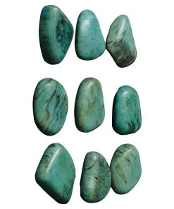 Uttermost Pebbles Aqua Wood Wall Decor, S/9 10 Uttermost Pebbles Aqua Wood Wall Decor, S/9