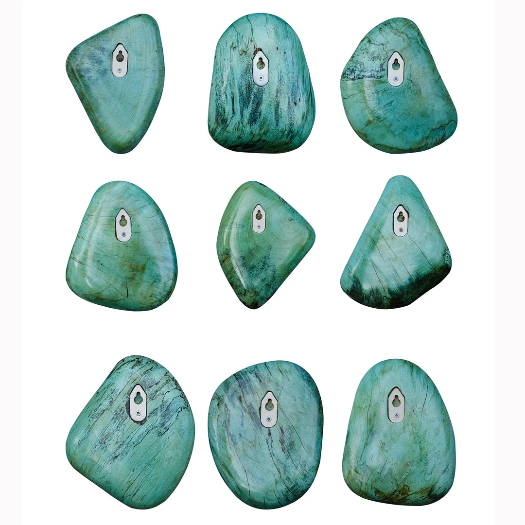 Uttermost Pebbles Aqua Wood Wall Decor, S/9 7 Uttermost Pebbles Aqua Wood Wall Decor, S/9