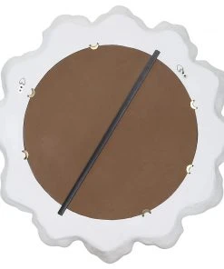 DECOR Uttermost Sea Coral White Round Mirror