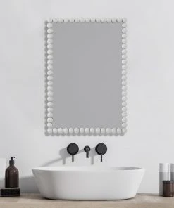 Uttermost Serna White Vanity Mirror