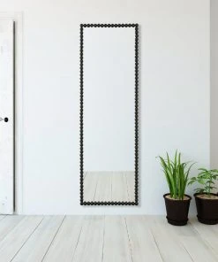 DECOR Uttermost Serna Black Tall Mirror