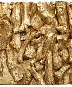 DECOR Uttermost Rio Gold Wood Wall D�cor