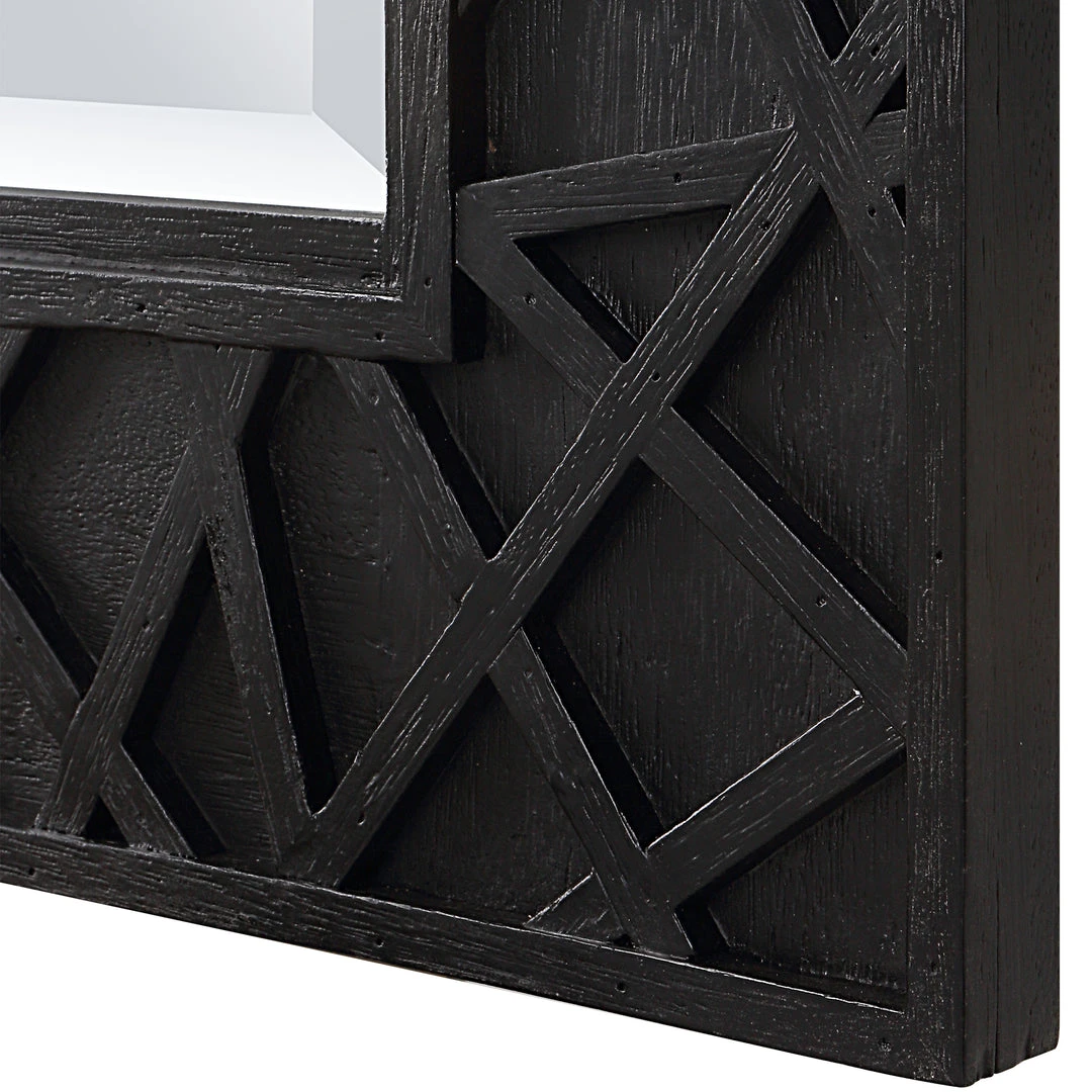 Uttermost Everest Satin Black Mirror 7 Uttermost Everest Satin Black Mirror