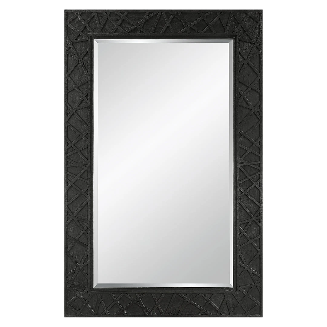Uttermost Everest Satin Black Mirror 3 Uttermost Everest Satin Black Mirror