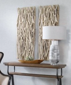 Uttermost Gathered Teak Bleached Wood Wall Decor