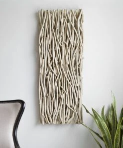 Uttermost Gathered Teak Bleached Wood Wall Decor