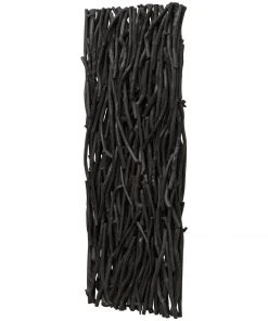 Uttermost Gathered Teak Black Wood Wall Decor