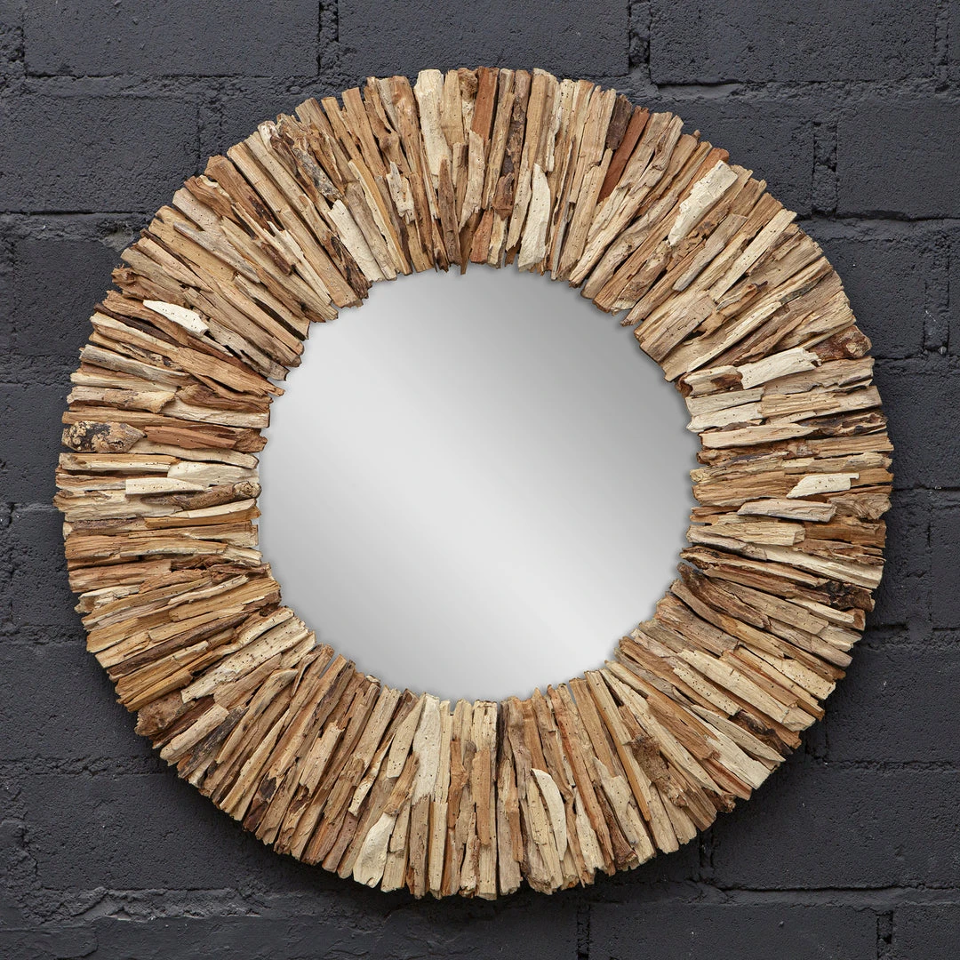 Uttermost Teak Branch Natural Round Mirror 7 Uttermost Teak Branch Natural Round Mirror