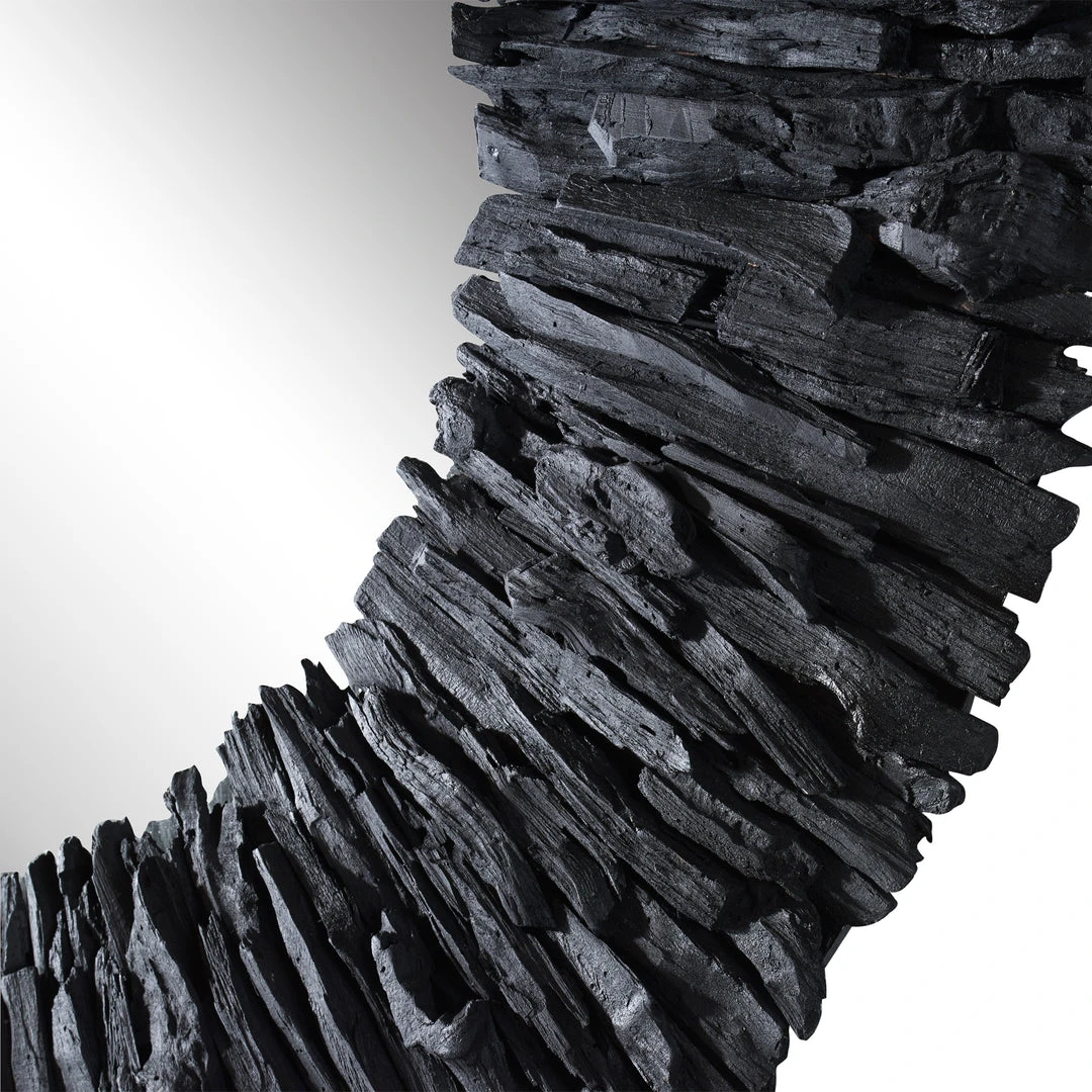 DECOR Uttermost Teak Branch Black Round Mirror 7 DECOR Uttermost Teak Branch Black Round Mirror