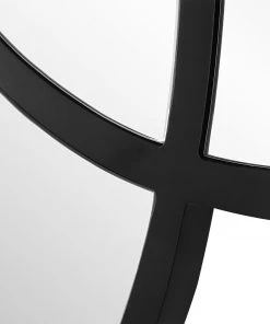 DECOR Uttermost Droplet Black Circle Mirror