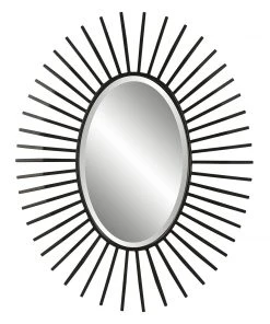 Uttermost Starstruck Black Oval Mirror