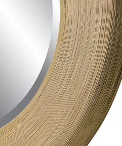 Uttermost Archer Gold Wire Round Mirror DECOR 12 Uttermost Archer Gold Wire Round Mirror DECOR