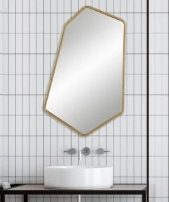 Uttermost Linneah Large Gold Mirror