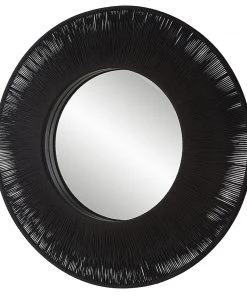 Uttermost Sailor's Knot Black Round Mirror DECOR 11 Uttermost Sailor's Knot Black Round Mirror DECOR