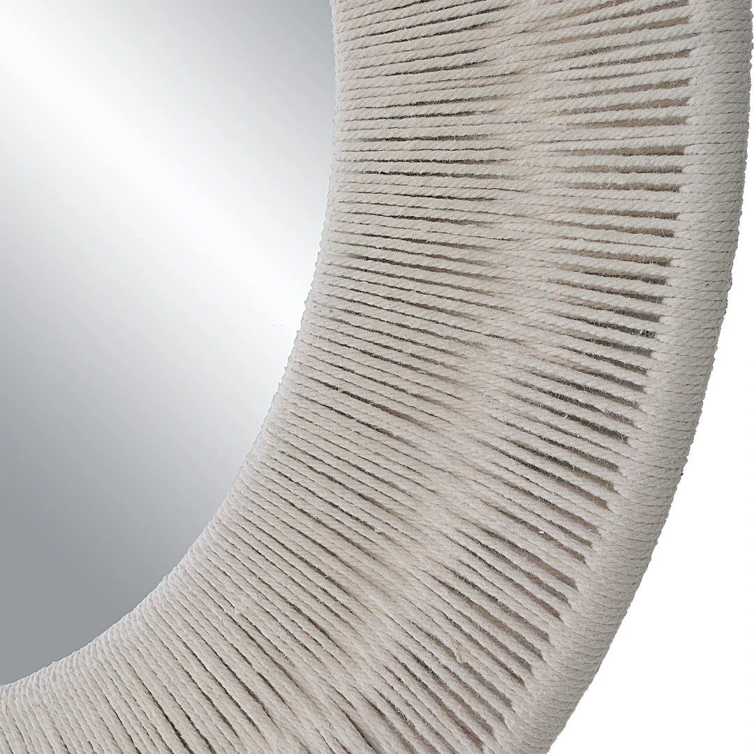 DECOR Uttermost Sailor's Knot White Small Round Mirror 7 DECOR Uttermost Sailor's Knot White Small Round Mirror