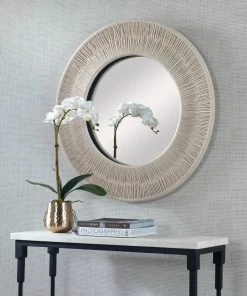 DECOR Uttermost Sailor's Knot White Small Round Mirror 9 DECOR Uttermost Sailor's Knot White Small Round Mirror