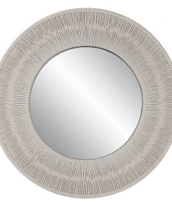 DECOR Uttermost Sailor's Knot White Small Round Mirror