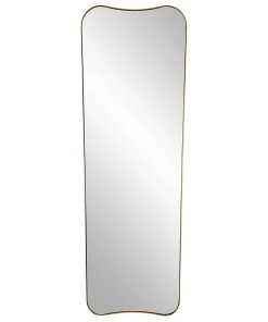 DECOR Uttermost Belvoir Large Antique Brass Mirror