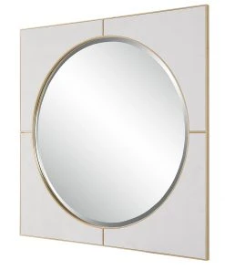Uttermost Cyprus White Square Mirror DECOR