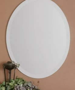 Uttermost Frameless Vanity Oval Mirror