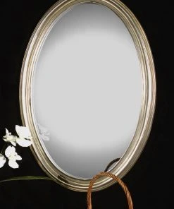 Uttermost Franklin Oval Silver Mirror