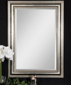 Uttermost Stuart Silver Beaded Mirror DECOR