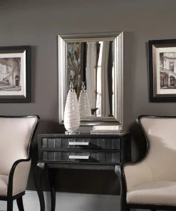 Uttermost Stuart Silver Beaded Mirror DECOR