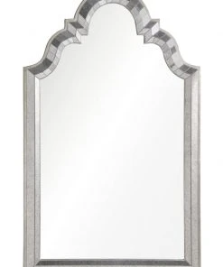 Michael S Smith For Mirror Home Antiqued Mirror Framed Mirror With Antiqued Silver Leaf Sides DECOR