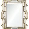 DECOR Michael S Smith For Mirror Home Gilded Gold Leaf & Antiqued Mirror