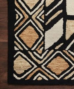 Loloi Nala Hand Tufted Black / Beige Rug RUGS