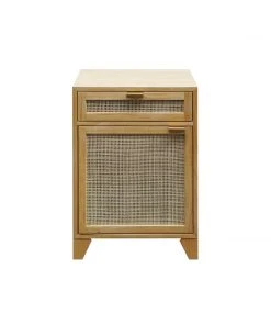 Worlds Away Pine Wood Chest W. Cane Front Door