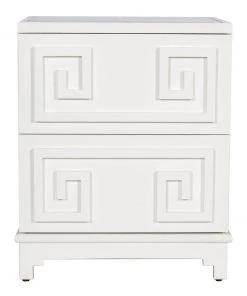 LIVING ROOM Worlds Away Pagoda Chest White Lqr