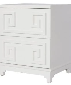 LIVING ROOM Worlds Away Pagoda Chest White Lqr