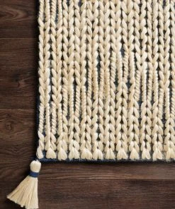 Justina Blakeney X Loloi Playa Hand Woven Navy / Ivory Rug