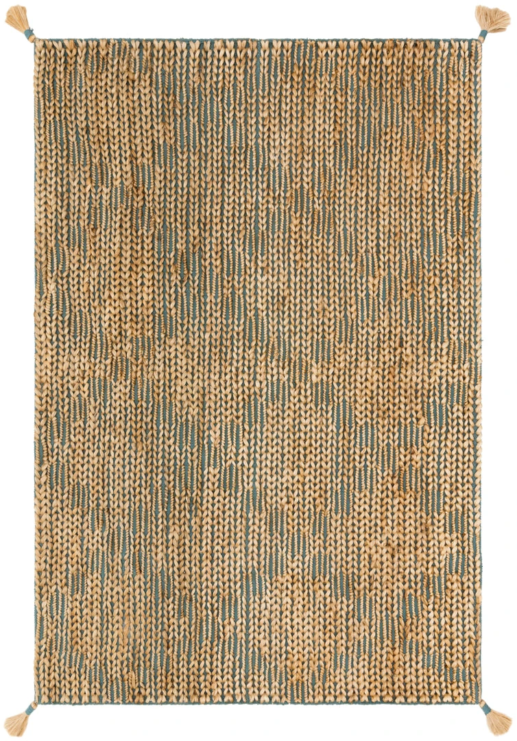 Justina Blakeney X Loloi Playa Hand Woven Aqua / Natural Rug RUGS 3 Justina Blakeney X Loloi Playa Hand Woven Aqua / Natural Rug RUGS