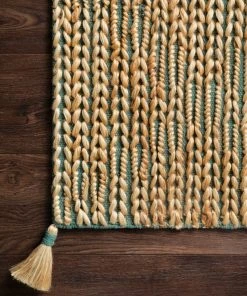 Justina Blakeney X Loloi Playa Hand Woven Aqua / Natural Rug RUGS 11 Justina Blakeney X Loloi Playa Hand Woven Aqua / Natural Rug RUGS